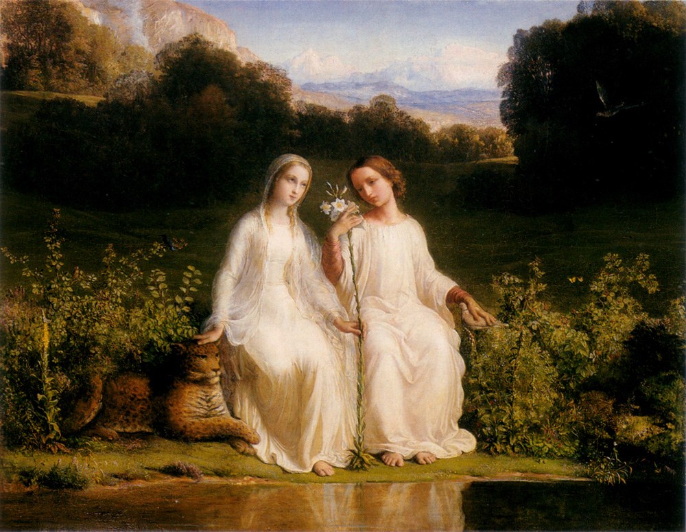 Anne-Francois-Louis Janmot Le Poeme de l'ame - Virginitas